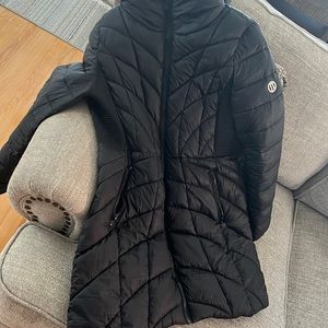 Bernardo black midi winter jacket